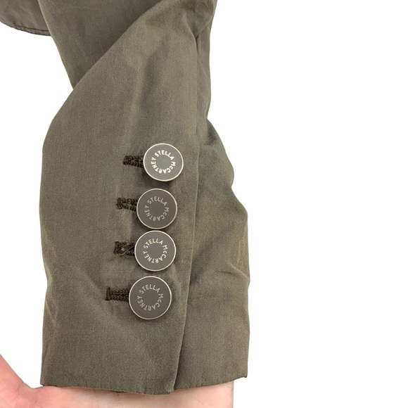 Stella McCartney Green Khaki Cotton Jacket D4 - Picture 5 of 11